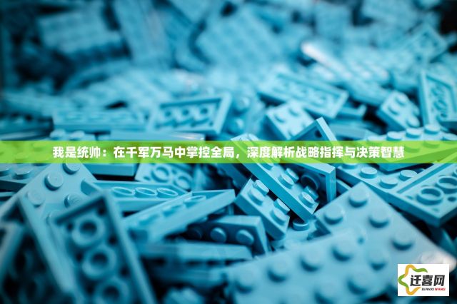 我是统帅：在千军万马中掌控全局，深度解析战略指挥与决策智慧